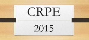 Infos CRPE 2015