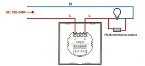 Schéma branchement interrupteur connecté Sonoff