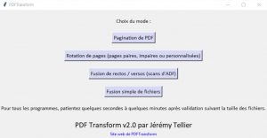 PDFTransform modifier facilement des fichiers PDF
