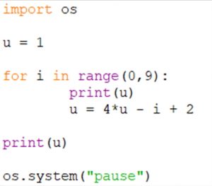 Programme Python devoir suites première spé maths